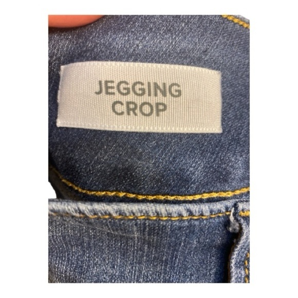 Torrid High Rise 3 Button Fly Dark Blue Crop Jeggings - Picture 5 of 5